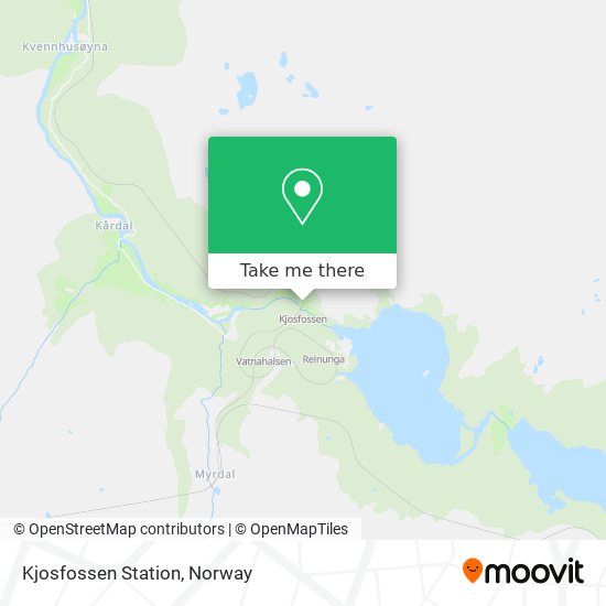 Kjosfossen Station map