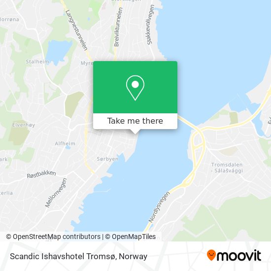 Scandic Ishavshotel Tromsø map