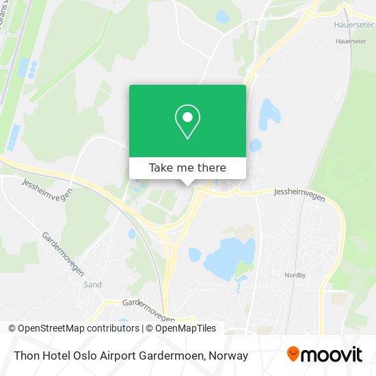 Thon Hotel Oslo Airport Gardermoen map