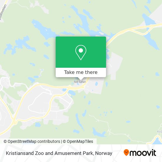 Kristiansand Zoo and Amusement Park map