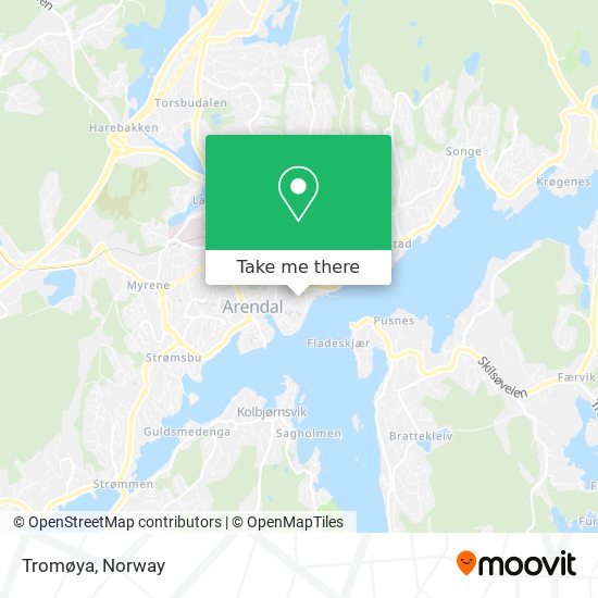 Tromøya map