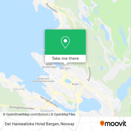 Det Hanseatiske Hotel Bergen map