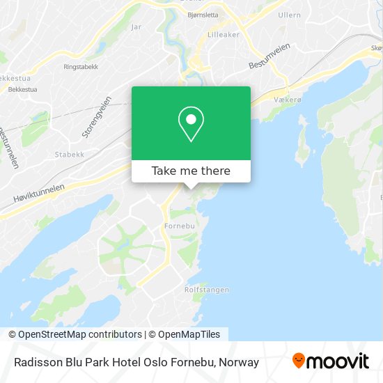 Radisson Blu Park Hotel Oslo Fornebu map