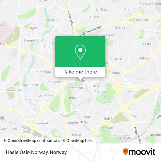 Hasle Oslo Norway map