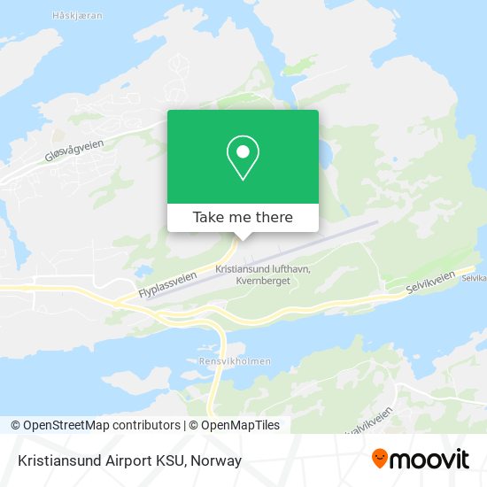 Kristiansund Airport KSU map