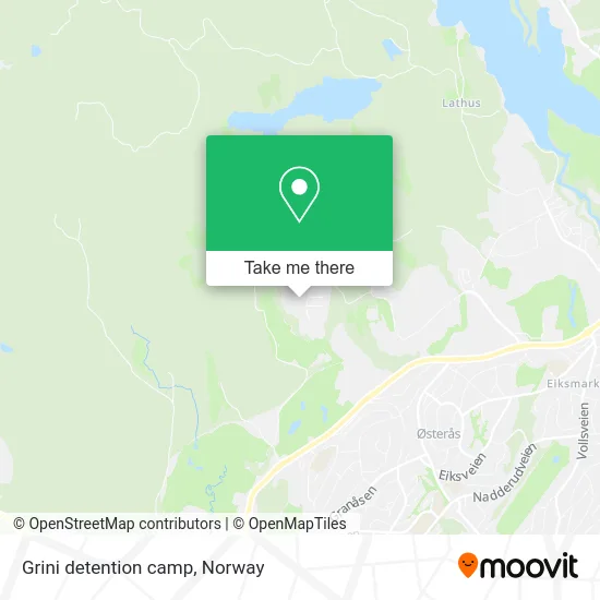 Grini detention camp map