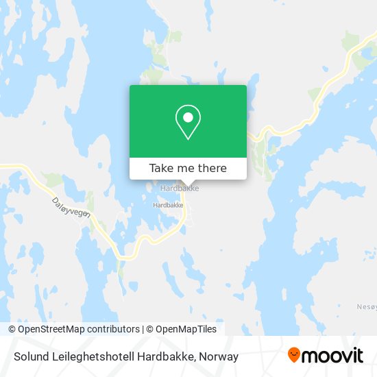 Solund Leileghetshotell Hardbakke map