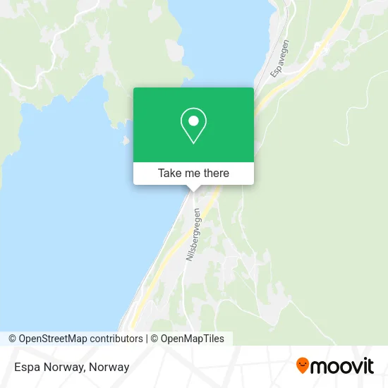Espa Norway map
