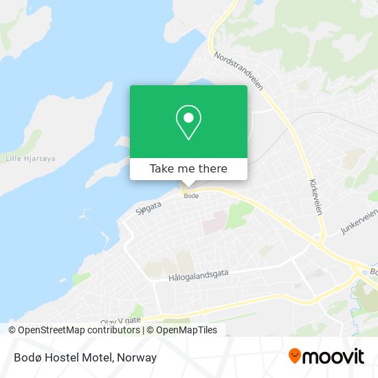 Bodø Hostel Motel map