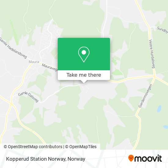 Kopperud Station Norway map