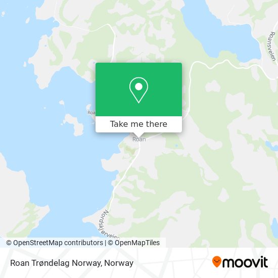 Roan Trøndelag Norway map