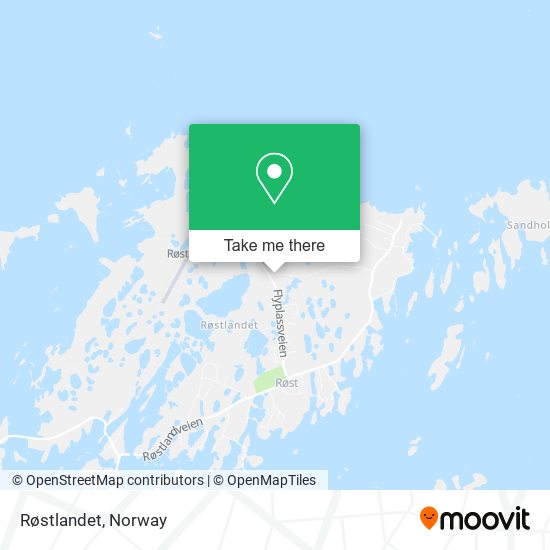 Røstlandet map