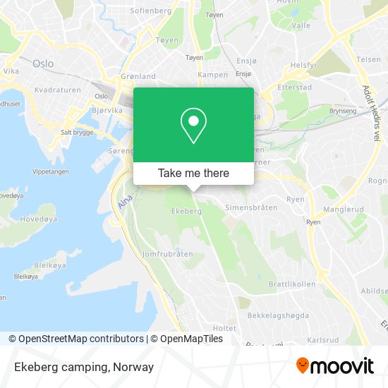 Ekeberg camping map