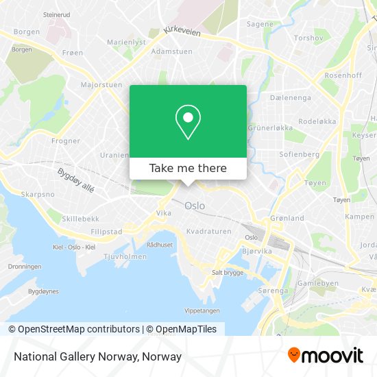 National Gallery Norway map