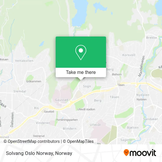 Solvang Oslo Norway map