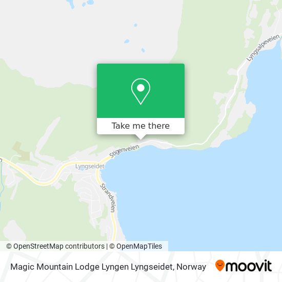 Magic Mountain Lodge Lyngen Lyngseidet map