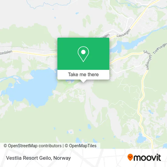 Vestlia Resort Geilo map