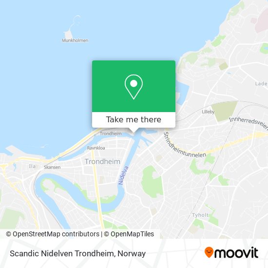 Scandic Nidelven Trondheim map