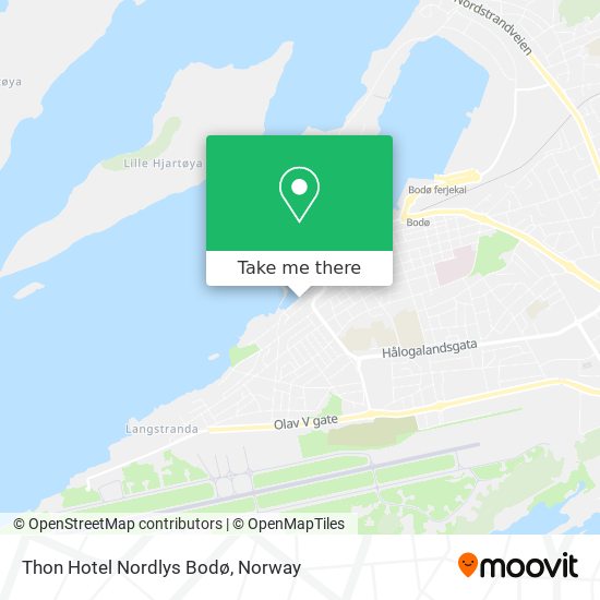 Thon Hotel Nordlys Bodø map