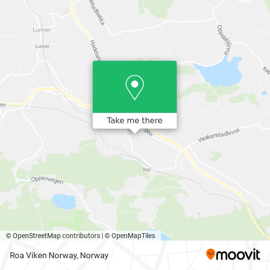 Roa Viken Norway map