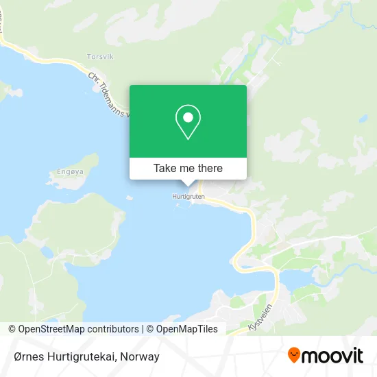 Ørnes Hurtigrutekai map