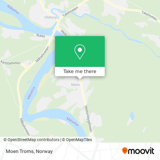 Moen Troms map