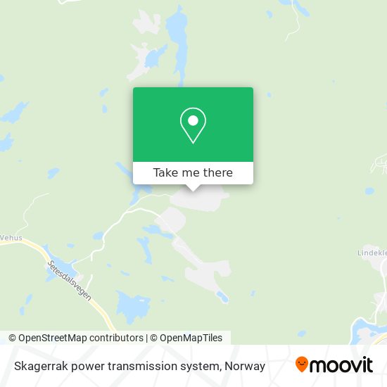 Skagerrak power transmission system map