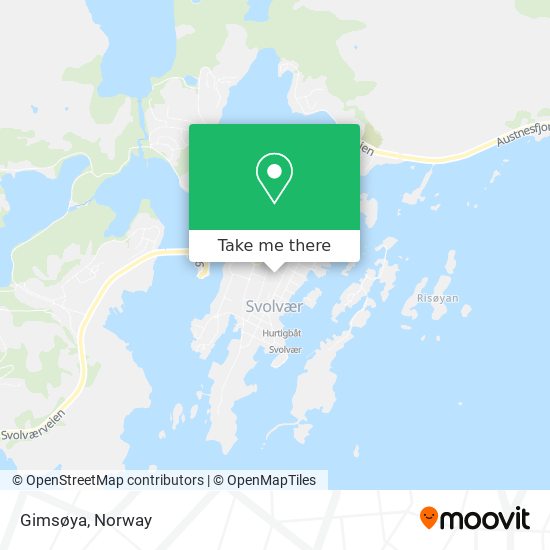 Gimsøya map