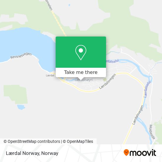 Lærdal Norway map