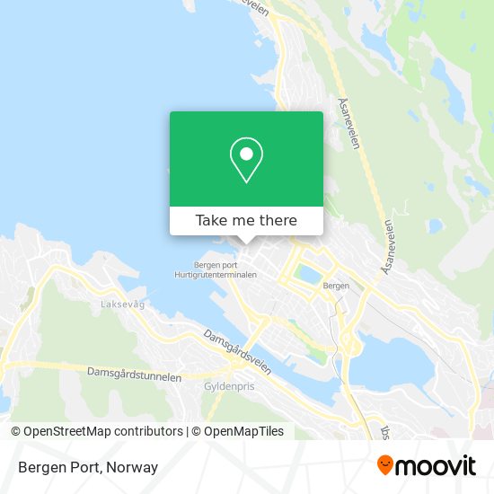 Bergen Port map
