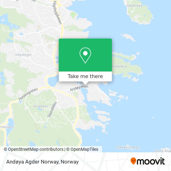 Andøya Agder Norway map