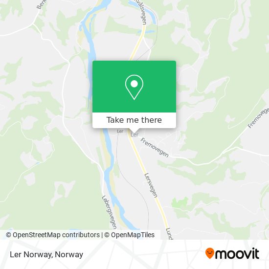 Ler Norway map