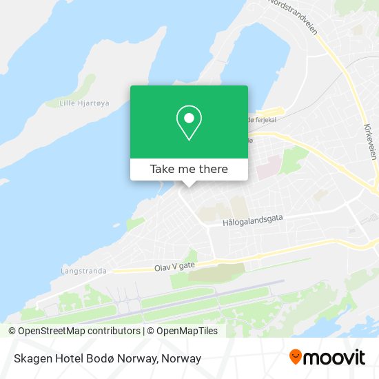 Skagen Hotel Bodø Norway map