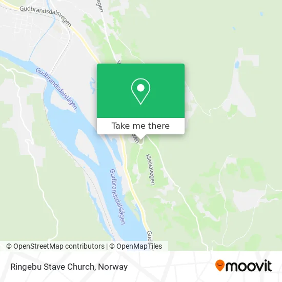 Ringebu Stave Church map