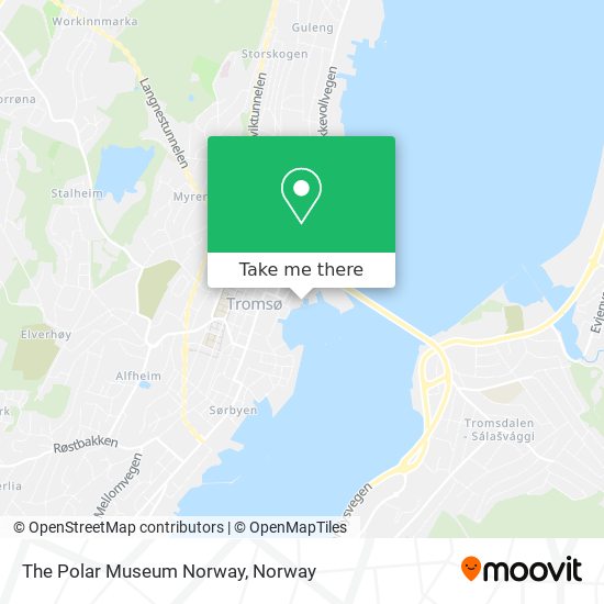 The Polar Museum Norway map