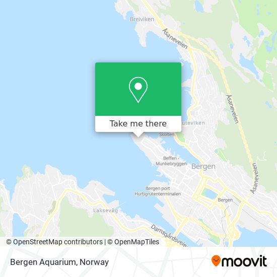 Bergen Aquarium map