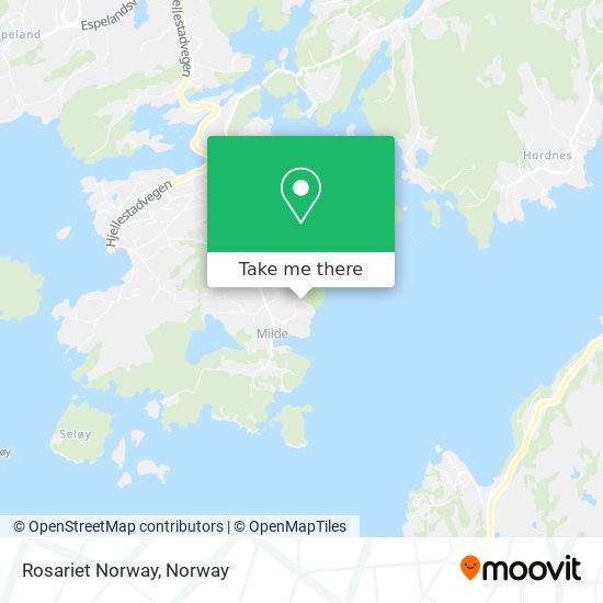 Rosariet Norway map