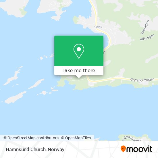 Hamnsund Church map