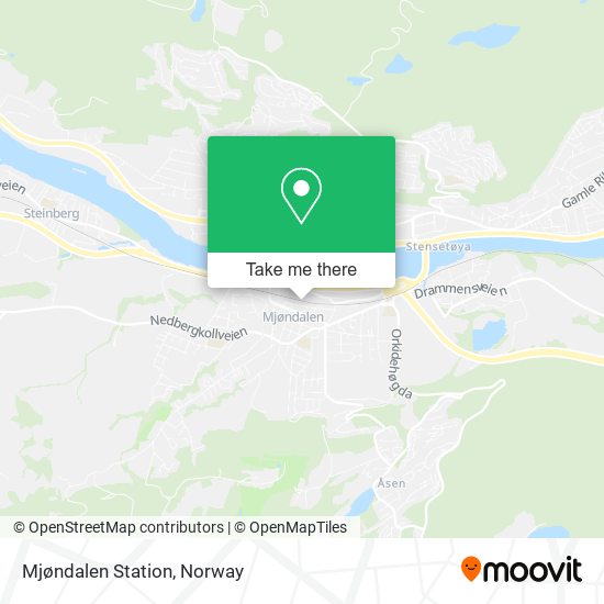 Mjøndalen Station map