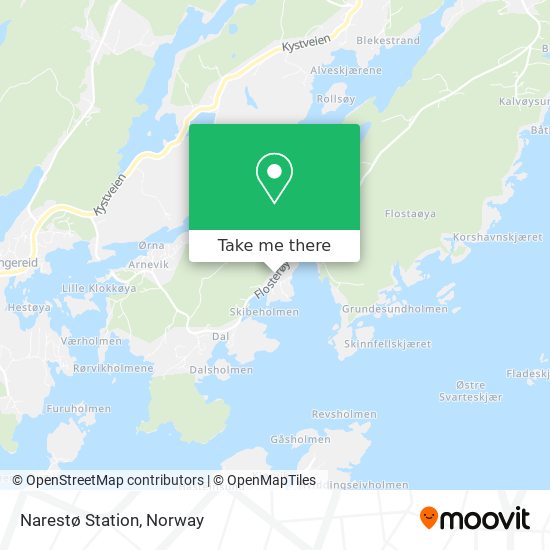 Narestø Station map