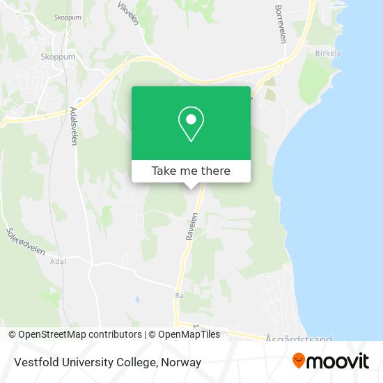 Vestfold University College map