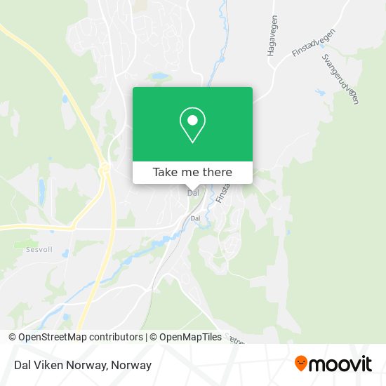 Dal Viken Norway map