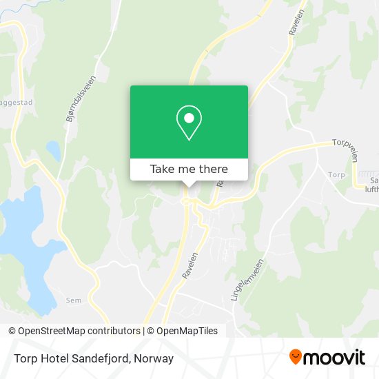 Torp Hotel Sandefjord map