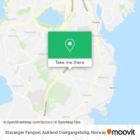 Stavanger Fengsel, Auklend Overgangsbolig map