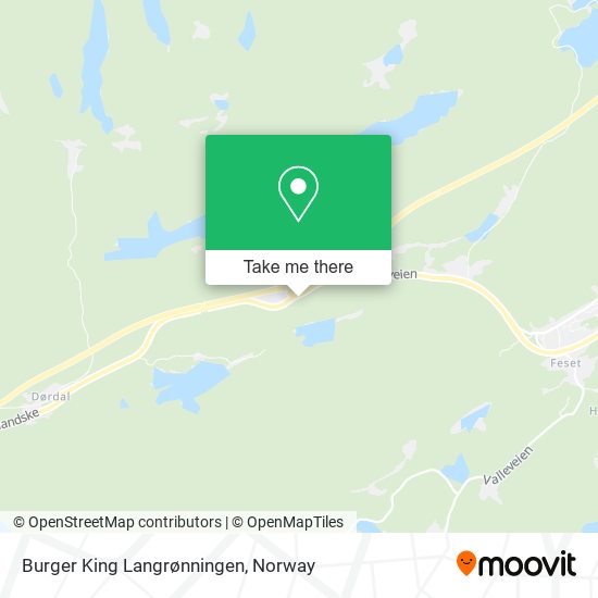 Burger King Langrønningen map