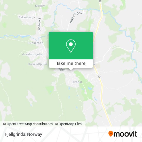 Fjellgrinda map