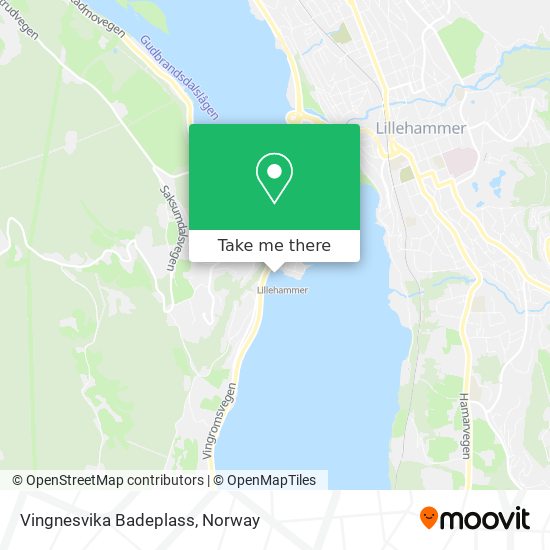 Vingnesvika Badeplass map
