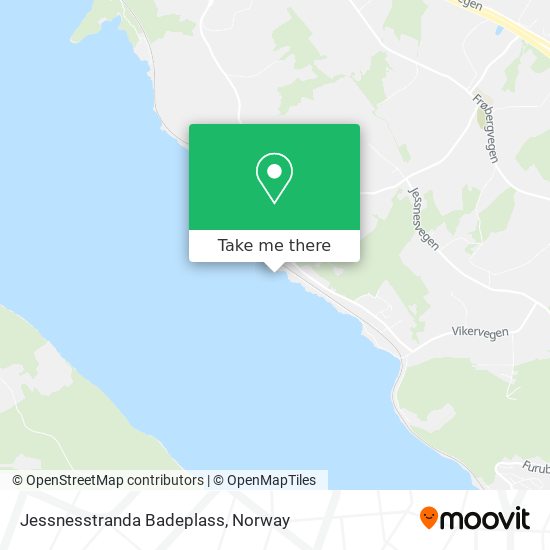 Jessnesstranda Badeplass map