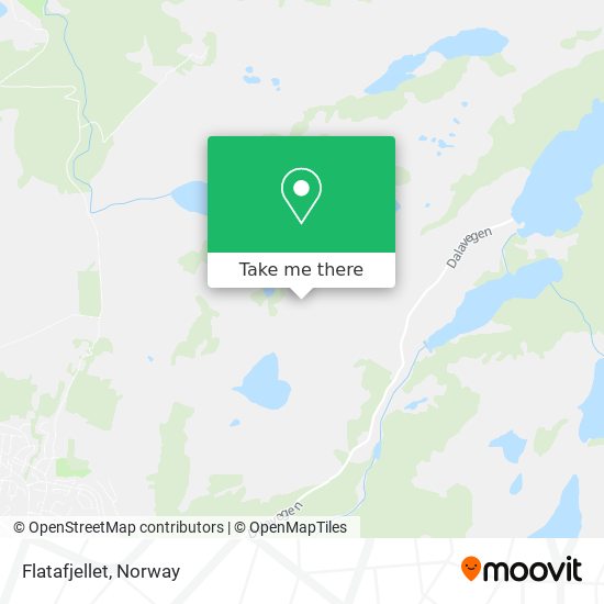 Flatafjellet map