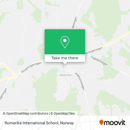 Romerike International School map